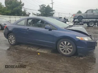 2009 Honda Civic Cpe EX with VIN 2HGFG128X9H502068, listed as a Copart auction lot 61962254 with 0 mi miles and Salvage Title. Bid and sale history available at carsss.com. Image 4.