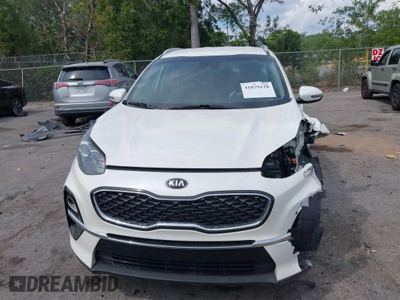 2021 Kia Sportage EX with VIN KNDPN3AC5M7856515, listed as a IAAI auction lot 41879128 with 56,537 mi miles and . Bid and sale history available at DreamBid. Image 12.