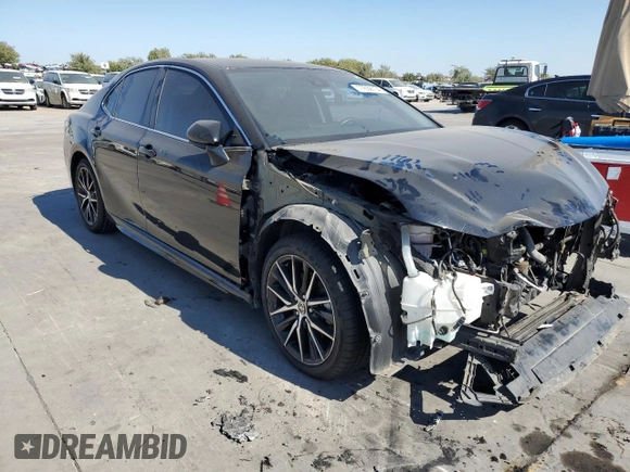2021 Toyota Camry SE Nightshade with VIN 4T1G11AK9MU537168, listed as a Copart auction lot 77656134 with 78,594 mi miles and Salvage Title. Bid and sale history available at carsss.com. Image 4.