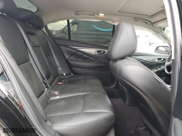 2017 Infiniti Q50 2.0t with VIN JN1CV7AP4HM640948, listed as a Copart auction lot 51890464 with NaN miles and Salvage Title. Bid and sale history available at carsss.com. Image 10.