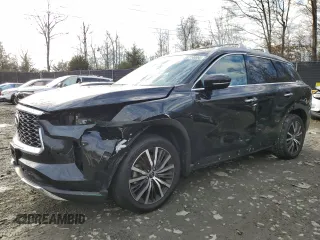 2022 Infiniti QX60 Sensory with VIN 5N1DL1GS7NC339233, listed as a Copart auction lot 86774004 with 41,593 mi miles and Salvage title. Bid and sale history available at DreamBid. Image 1.