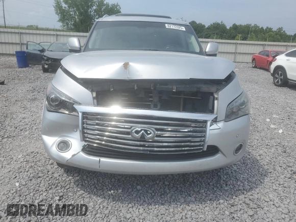 2014 Infiniti QX80 with VIN JN8AZ2NF7E9553738, listed as a Copart auction lot 62172325 with 187,697 mi miles and Salvage title. Bid and sale history available at DreamBid. Image 5.