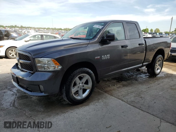 2018 Ram 1500 Express with VIN 1C6RR7FT5JS189393, listed as a Copart auction lot 54174525 with 257,317 mi miles and Salvage title. Bid and sale history available at DreamBid. Image 1.