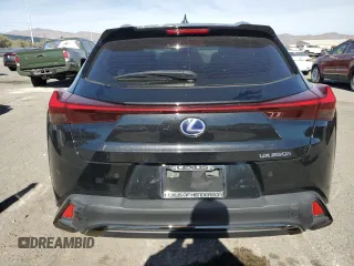 2022 Lexus UX 250h F Sport with VIN JTHE9JBH8N2055567, listed as a Copart auction lot 80708554 with 34,161 mi miles and Salvage Title. Bid and sale history available at DreamBid. Image 6.