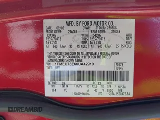 2006 Ford Explorer XLT with VIN 1FMEU73E66UA42910, listed as a IAAI auction lot 41990768 with 176,686 mi miles. Bid and sale history available at carsss.com. Image 9.
