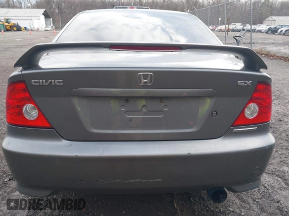 2005 Honda Civic EX with VIN 1HGEM21905L023773, listed as a IAAI auction lot 41662161 with 167,129 mi miles. Bid and sale history available at carsss.com. Image 16.