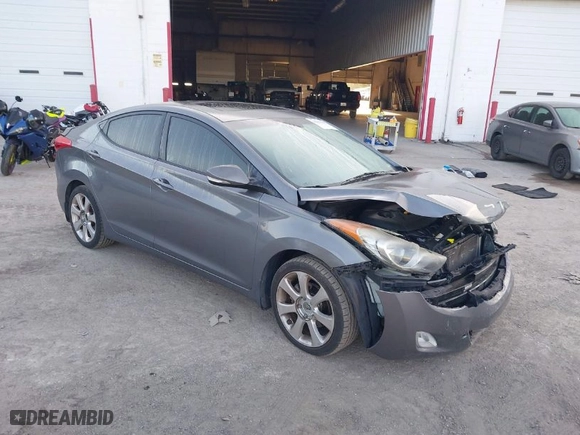 2012 Hyundai Elantra GLS with VIN 5NPDH4AE3CH132012, listed as a IAAI auction lot 41902708 with 123,032 mi miles. Bid and sale history available at carsss.com. Image 1.