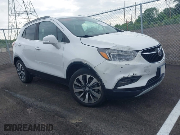 2019 Buick Encore Essence with VIN KL4CJGSM2KB876329, listed as a IAAI auction lot 42101397 with 84,020 mi miles. Bid and sale history available at carsss.com. Image 1.