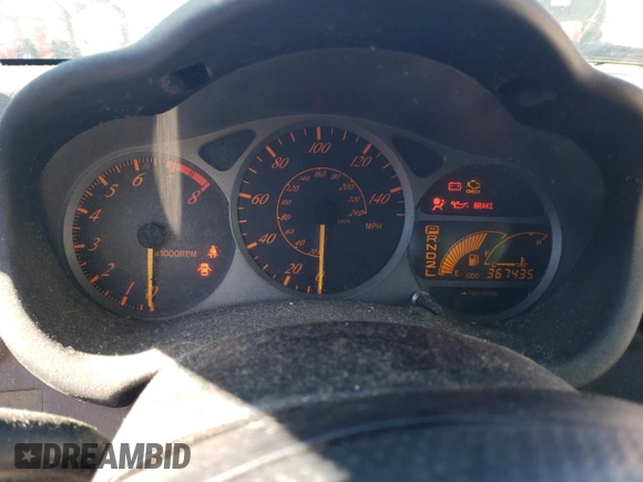 2001 Toyota Celica GT with VIN JTDDR32T510087606, listed as a Copart auction lot 38473844 with 367,435 mi miles and Salvage Title. Bid and sale history available at carsss.com. Image 9.