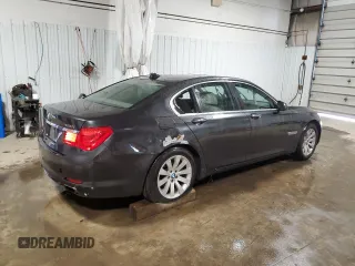 2011 BMW 7 Series 750i xDrive with VIN WBAKC6C51BC394293, listed as a Copart auction lot 55119865 with Not provided miles and Salvage title. Bid and sale history available at DreamBid. Image 3.
