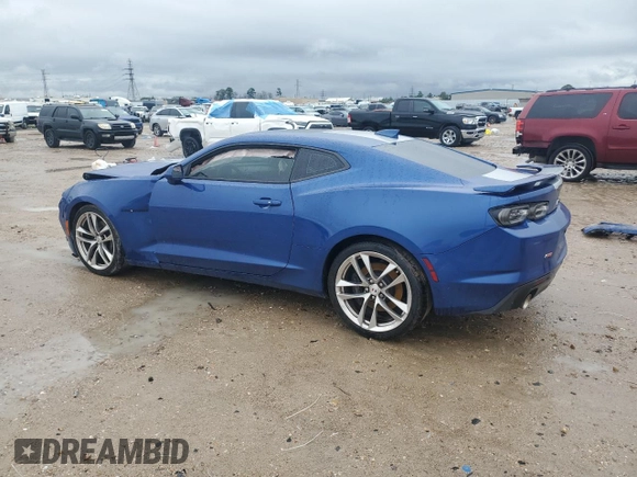 2022 Chevrolet Camaro LT1 with VIN 1G1FF1R79N0129384, listed as a Copart auction lot 45102345 with 42,517 mi miles and Salvage Title. Bid and sale history available at carsss.com. Image 2.