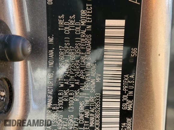 2013 Toyota Sienna LE AAS with VIN 5TDKK3DC8DS285333, listed as a Copart auction lot 54120625 with 136,389 mi miles and Salvage title. Bid and sale history available at DreamBid. Image 13.