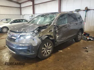 2019 Honda Pilot EX-L with VIN 5FNYF6H58KB100677, listed as a Copart auction lot 61347595 with 59,987 mi miles and Salvage title. Bid and sale history available at DreamBid. Image 1.