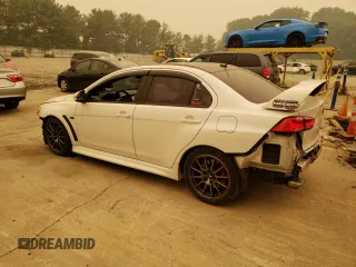 2015 Mitsubishi Lancer Evolution Final Edition with VIN JA32W7FV5FU027374, listed as a Copart auction lot 54689973 with 62,650 mi miles and Salvage Title. Bid and sale history available at carsss.com. Image 2.