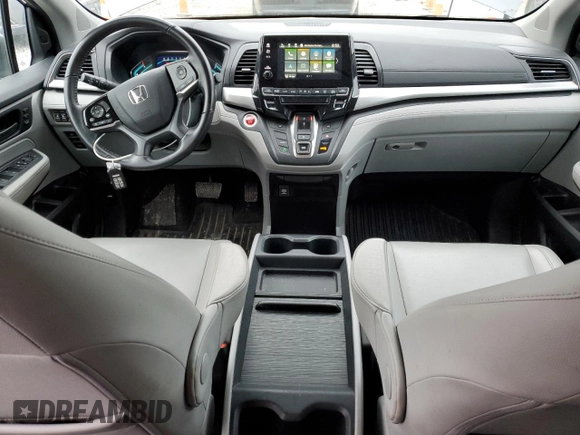 2018 Honda Odyssey EX-L with VIN 5FNRL6H78JB091153, listed as a Copart auction lot 52743715 with 69,849 mi miles and Salvage Title. Bid and sale history available at DreamBid. Image 8.