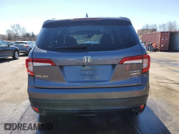 2021 Honda Pilot Special Edition with VIN 5FNYF6H25MB013439, listed as a Copart auction lot 52089895 with 35,582 mi miles and Salvage Title. Bid and sale history available at carsss.com. Image 6.