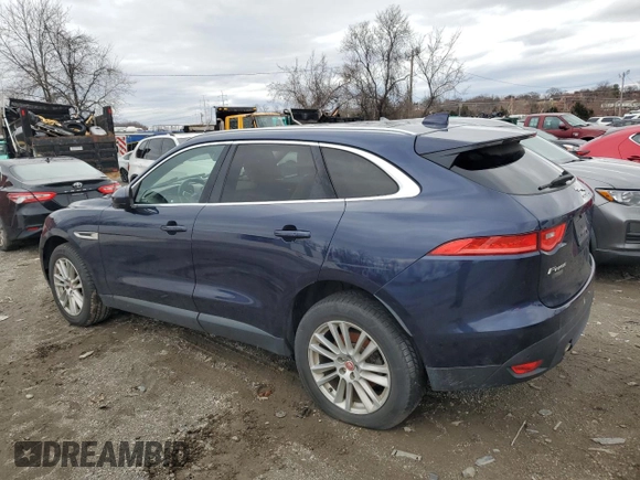 2018 Jaguar F-Pace 25t Prestige z VIN SADCK2FX7JA203829, wystawiony jako Copart lot #47069415 z przebiegiem 180 338 mil mil oraz Czysty tytuł • Clean title. Historia ofert i sprzedaży dostępna na DreamBid. Obrazek 2.