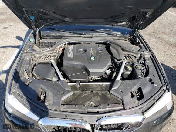 2019 BMW 5 Series 530i with VIN WBAJA5C54KBX87318, listed as a Copart auction lot 46714495 with 101,242 mi miles and Salvage Title. Bid and sale history available at carsss.com. Image 12.