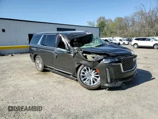 2021 Cadillac Escalade Premium Luxury with VIN 1GYS4CKL6MR249968, listed as a Copart auction lot 47406705 with 28,937 mi miles and Salvage title. Bid and sale history available at DreamBid. Image 15.