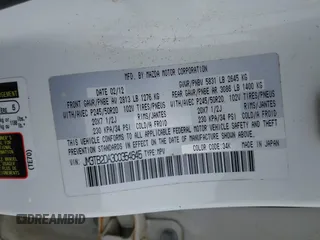 2012 Mazda CX-9 Grand Touring с VIN JM3TB2DA3C0354645, выставлен на аукционе IAAI как лот 42447164 с пробегом 212 014 миль миль и . История ставок и продаж доступна на DreamBid. Изображение 9.