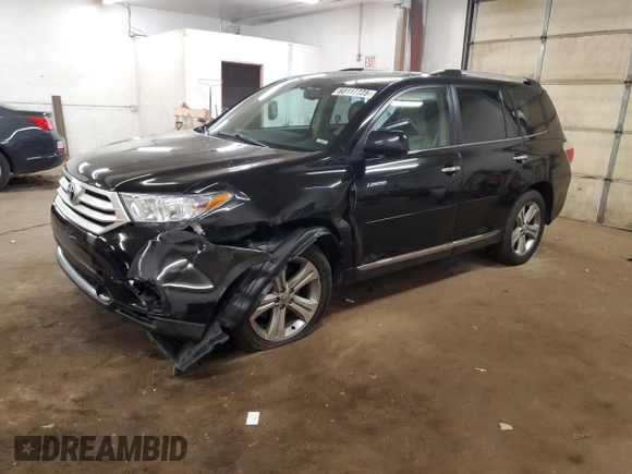 2012 Toyota Highlander Limited with VIN 5TDDK3EH3CS125295, listed as a Copart auction lot 60117725 with 176,911 mi miles and Salvage title. Bid and sale history available at DreamBid. Image 1.