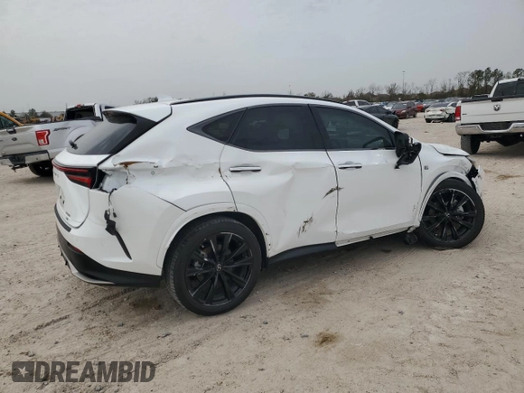 2024 Lexus NX with VIN 2T2KGCEZ9RC048768, listed as a Copart auction lot 47937985 with 24,318 mi miles and Salvage Title. Bid and sale history available at carsss.com. Image 3.