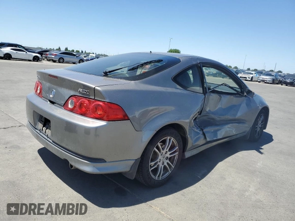 2006 Acura RSX with VIN JH4DC54806S000968, listed as a Copart auction lot 57752665 with 237,288 mi miles and Salvage title. Bid and sale history available at DreamBid. Image 3.