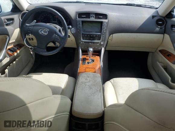 2009 Lexus IS 250 with VIN JTHCK262995034402, listed as a Copart auction lot 57380955 with 152,563 mi miles and Salvage title. Bid and sale history available at DreamBid. Image 8.