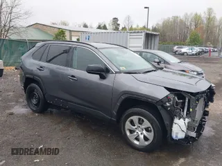 2021 Toyota RAV4 LE with VIN 2T3H1RFV3MC136570, listed as a IAAI auction lot 41948469 with 25,630 mi miles. Bid and sale history available at carsss.com. Image 1.
