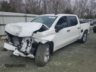 2022 Chevrolet Silverado 1500 Custom with VIN 1GCPDBEK4NZ522349, listed as a Copart auction lot 85862274 with 15,747 mi miles and Salvage Title. Bid and sale history available at carsss.com. Image 1.