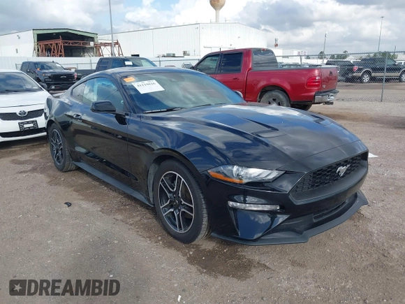 2021 Ford Mustang EcoBoost with VIN 1FA6P8TH6M5153650, listed as a IAAI auction lot 41119626 with 54,311 mi miles. Bid and sale history available at carsss.com. Image 1.