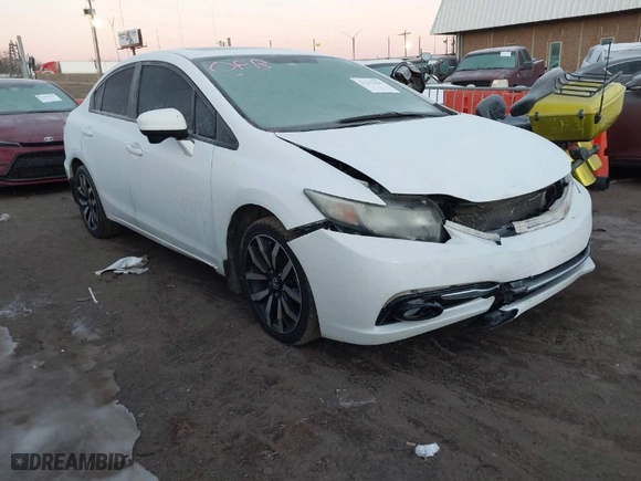 2014 Honda Civic Sedan EX-L with VIN 19XFB2F91EE044271, listed as a IAAI auction lot 41293324 with 105,452 mi miles. Bid and sale history available at carsss.com. Image 1.
