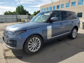 2019 Land Rover Range Rover HSE with VIN SALGS2SV8KA525147, listed as a Copart auction lot 63260595 with 47,219 mi miles and Salvage title. Bid and sale history available at DreamBid. Image 1.