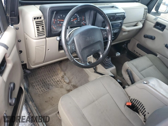 2003 Jeep Wrangler Sahara with VIN 1J4FA59S73P308250, listed as a Copart auction lot 64305965 with 186,288 mi miles and Clean title. Bid and sale history available at DreamBid. Image 8.