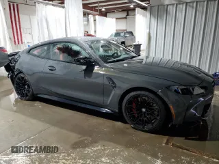 2025 BMW M4 Competition xDrive with VIN WBS33HK02SCS92678, listed as a Copart auction lot 88839855 with 4,304 mi miles and Salvage Title. Bid and sale history available at carsss.com. Image 4.
