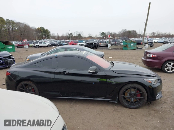 2018 Infiniti Q60 Luxe with VIN JN1EV7EL6JM391283, listed as a IAAI auction lot 41172440 with 70,015 mi miles and . Bid and sale history available at DreamBid. Image 13.
