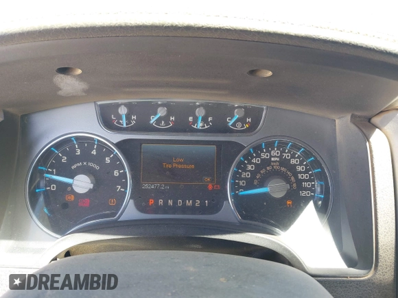 2011 Ford F-150 XL with VIN 1FTFW1EFXBFB09903, listed as a IAAI auction lot 42258501 with 252,477 mi miles and . Bid and sale history available at DreamBid. Image 7.