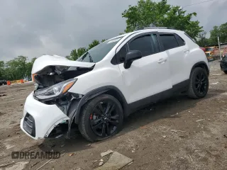 2020 Chevrolet Trax LT with VIN 3GNCJLSB7LL230367, listed as a Copart auction lot 57222255 with 26,180 mi miles and Salvage title. Bid and sale history available at DreamBid. Image 1.