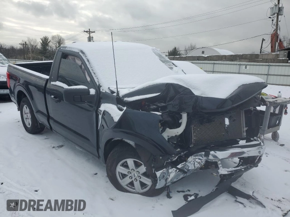 2022 Ford F-150 XL with VIN 1FTMF1E52NKE58502, listed as a Copart auction lot 87364464 with Not Provided miles and Salvage Title. Bid and sale history available at DreamBid. Image 4.