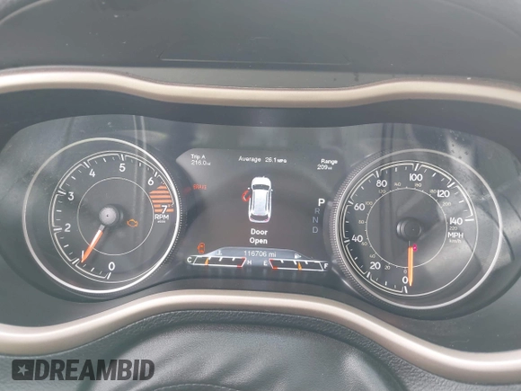 2018 Jeep Cherokee Limited with VIN 1C4PJMDB5JD562002, listed as a IAAI auction lot 41806090 with 116,706 mi miles. Bid and sale history available at carsss.com. Image 7.