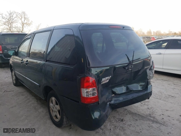 2000 Mazda MPV DX with VIN JM3LW28G8Y0106384, listed as a Copart auction lot 66537813 with 223,272 mi miles and Salvage Title. Bid and sale history available at carsss.com. Image 3.