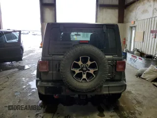 2021 Jeep Wrangler Unlimited Rubicon with VIN 1C4HJXFNXMW732523, listed as a Copart auction lot 40781314 with 23,535 mi miles and Salvage title. Bid and sale history available at DreamBid. Image 6.