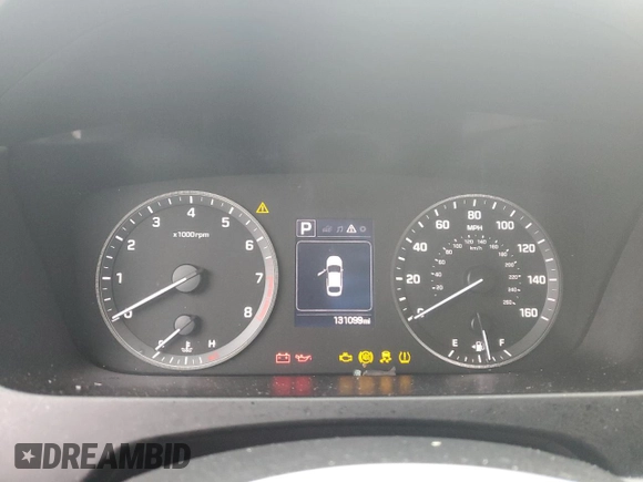 2017 Hyundai Sonata SE with VIN 5NPE24AF2HH482382, listed as a Copart auction lot 44988975 with 131,099 mi miles and Salvage Title. Bid and sale history available at DreamBid. Image 9.