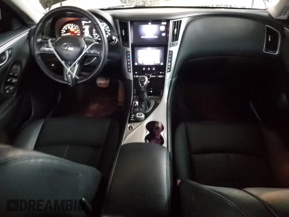 2020 Infiniti Q50 Luxe with VIN JN1EV7AP7LM201177, listed as a Copart auction lot 59437585 with 64,267 mi miles and Non repairable. Bid and sale history available at DreamBid. Image 8.