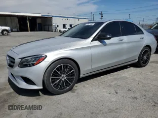 2021 Mercedes-Benz C 300 with VIN W1KWF8DB8MR632402, listed as a Copart auction lot 52971445 with 38,939 mi miles and Salvage Title. Bid and sale history available at carsss.com. Image 1.