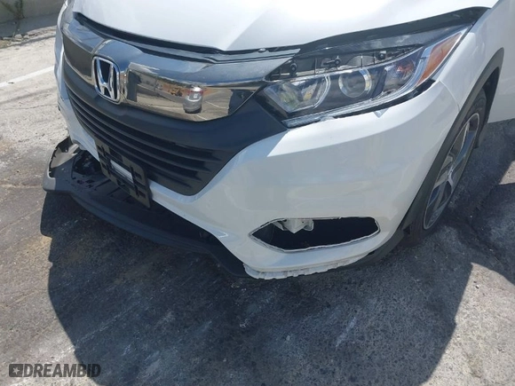 2021 Honda HR-V EX-L with VIN 3CZRU5H74MM729271, listed as a IAAI auction lot 40338500 with 13,661 mi miles. Bid and sale history available at carsss.com. Image 6.