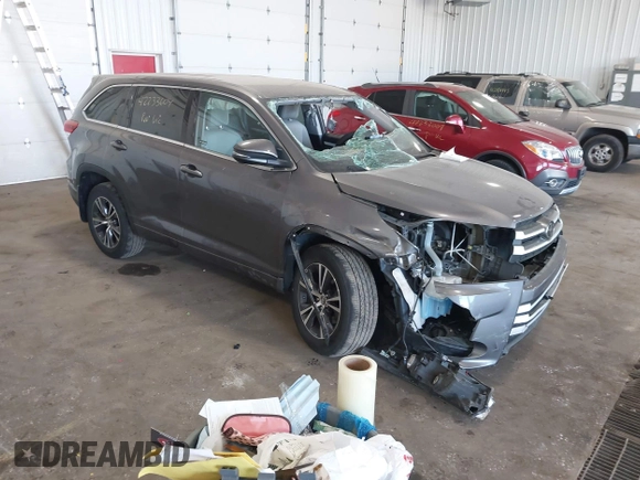 2017 Toyota Highlander LE with VIN 5TDBZRFH8HS386143, listed as a IAAI auction lot 42233604 with 44,507 mi miles and . Bid and sale history available at DreamBid. Image 1.