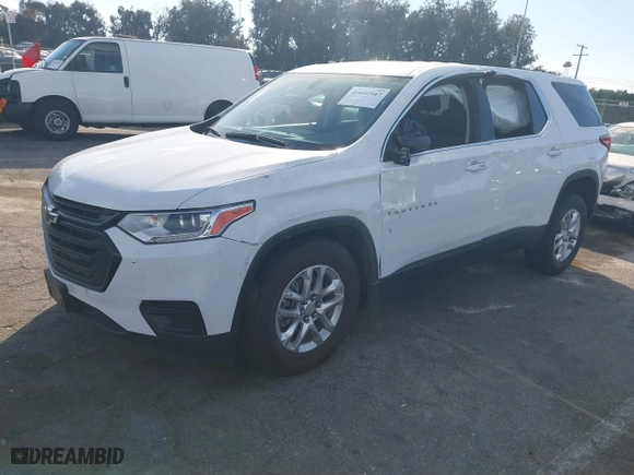 2021 Chevrolet Traverse LS with VIN 1GNERFKW5MJ249062, listed as a IAAI auction lot 40802547 with 50,235 mi miles. Bid and sale history available at carsss.com. Image 17.