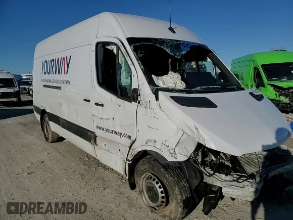 2023 Mercedes-Benz Sprinter Cargo Cargo with VIN W1Y40CHY4PT159007, listed as a Copart auction lot 86635434 with Not Provided miles and Salvage Title. Bid and sale history available at DreamBid. Image 11.