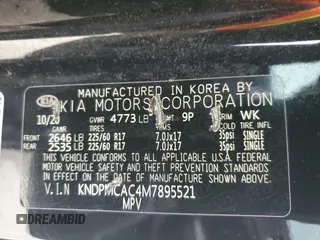 2021 Kia Sportage LX z VIN KNDPMCAC4M7895521, wystawiony jako Copart lot #58138985 z przebiegiem 73 375 mil mil oraz Czysty tytuł • Clean title. Historia ofert i sprzedaży dostępna na DreamBid. Obrazek 14.